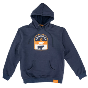 Traeger Kapuzenpullover mit Animalprint Large
