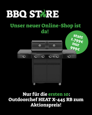 Outdoorchef Grillstation HEAT X-445 RB mit Blazing/Cooking Zone, Heckbrenner