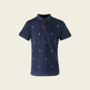 Big Green Egg Golf Poloshirt blau XL